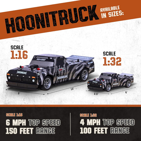 Flybar Hoonigan, Hoonitruck, Remote Control Car for Kids – RC Car, RC Cars, Race Car, 3.7V, 2.4 GHz, Detailed Replica Design, USB Rechargeable Bat...