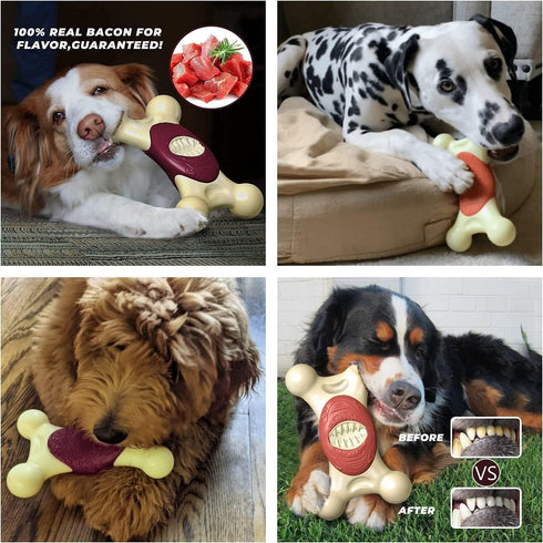 Dog Toys for Aggressive Chewers Indestructible Dog Toys, Durable Tough Dog Chew Toys for Medium and Large Large Breed Dogs?Dog Toys to Keep Them B...