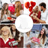 MILEDUO Rechargeable Travel Makeup Mirror with Lights, Foldable Compact Mirror with 1500mAh Battery, 3 Color Light Touch Screen for Travel and Wom...