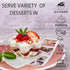50ct 8oz Clear Plastic Dessert Cups with Spoons, Disposable Flower Shaped Ice Cream Bowls, Party Sundae Serving Bowls for Ice Cream, Nuts and Sala...