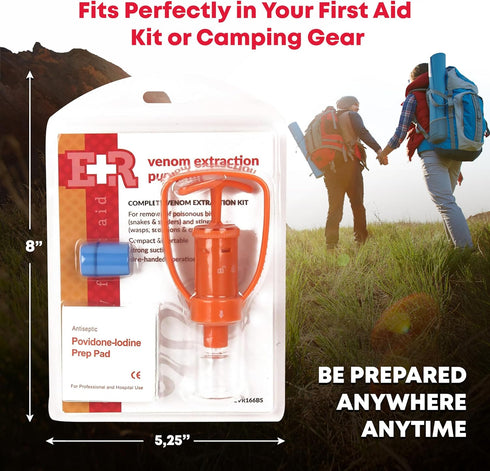 Ever Ready First Aid Snake Bite Venom Extractor Kit Latex Free...
