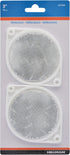 Hillman Adhesive Reflector Clear (3") 2 Piece...