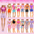 15 Set Doll Clothes for 11.5 Inch Doll Include 2 Sequins Dresses 6 Outfits Tops and Pant/Short/Skirts 7 Fashion Dresses for 11.5 Inch Fashion Doll...