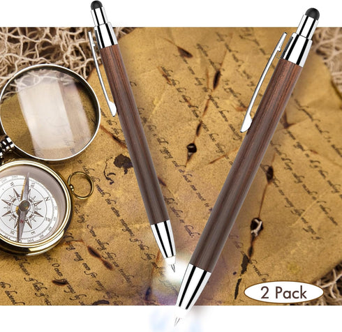 Penyeah Pen with Light Tip and Stylus, 3 in 1 Led Lighted Pen, Light Up Pens for Journaling Writing in The Dark Nice Pen Set Gift for Men Women 2 ...