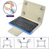 DETUOSI Universal 8.0 inch Android Tablet Case with Keyboard, Removable Wireless Bluetooth Keyboard + PU Leather Folio Book Cover + Stand, Travel ...