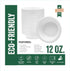 Nicole Home Collection Compostable Heavy Duty 12 oz Disposable Paper Bowls 100% Bagasse Biodegradable Eco-Friendly Natural Sugarcane 100 Count...
