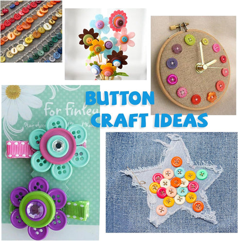 350-400 PCS 4th of July Buttons Ornament,Assorted Sizes Round Resin Buttons for Crafts Sewing Scrapbooks (Blue/red/White)...