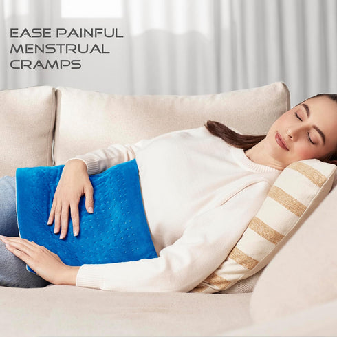 Boncare® Rapid Heat up Extra Large Heating Pad for Back Pain Relief and Period Cramps with Auto Shut Off 90 Mins & 4 Temperature Settings Super So...