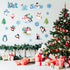 62 Pieces Winter Bulletin Board Decorations Penguin Snowflake Snowman Cutouts Christmas Tree Cutouts Winter Snow Bulletin Board Set with Glue Poin...