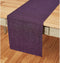 Solino Home Linen Table Runner 36 Inches - 100% Pure Linen Grape Table Runner 14 x 36 Inch Ideal for Dresser and Coffee Tables - Summer, Fall, Hal...