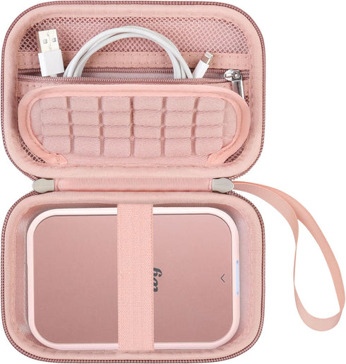 Hard Carrying Case Compatible with Canon Ivy 2 Mini Photo Printer, Wireless Bluetooth Portable Smartphone Printer, Zipper Mesh Pocket for USB Cabl...