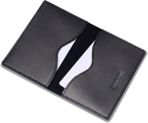 HISCOW Minimalist Thin Bifold Card Holder - Italian Calfskin...
