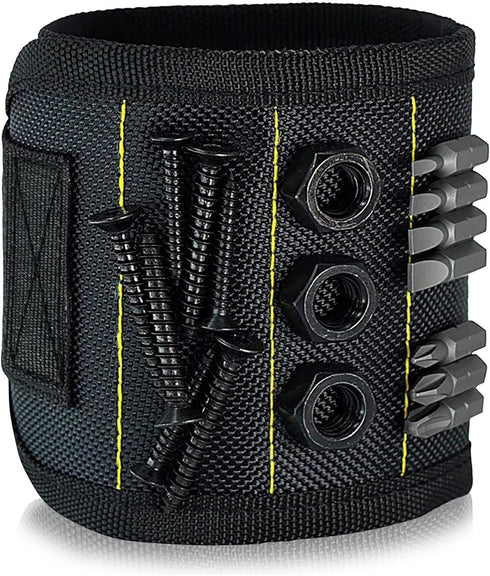Magnetic Wristband For Holding Screw - With Strong Magnets, Made From Magnetic Polyester With Lightweight Powerful Magnets, Perfect Tool Birthday ...