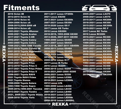 Rexka 25pcs Hood Insulation Retainer Clip Compatible with Toyota Lexus 90467-09050 90467-A0003...