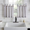 Elrene Home Fashions Tucker Ticking Stripe Tier Window Curtains for Kitchen or Bathroom, 30" x 36", Set of 2, Gray...