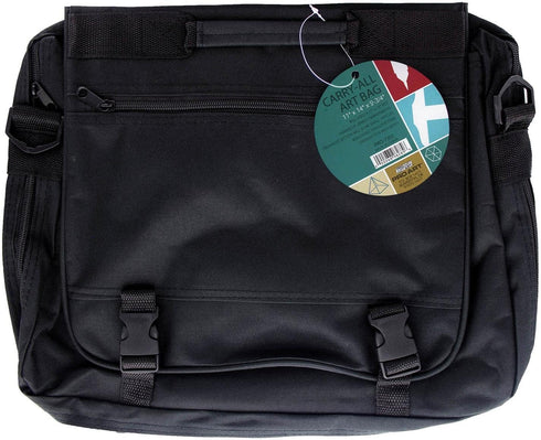 Pro Art, 15-inch x 12-inch x 2-3/4-inch Art Supply Messenger Bag, Black...