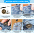 60 Sets Buttons for loose Jeans,17mm+20mm No Sew Metal Button Extenders for Jeans,10 Patterns Adjustable and Reusable Instant Jean Button Replacem...