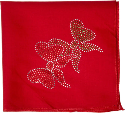 Mirage Pet Products Christmas Bows Rhinestone Bandana, Small, Red...