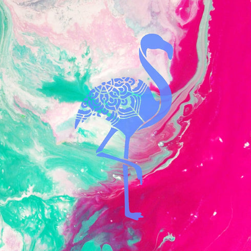 Reusable Flamingo Stencil for Painting and Crafts - Detailed and Beautiful Mylar Design for Wall Decorations, Furniture, Clothing for DIY Projects...
