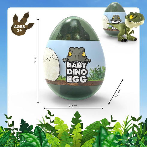 Kids Dinosaur Toys, Baby T-Rex Dino Eggs, 4 Pack Small Egg Toys, Perfect Dinosaur Toys for Kids 3-5, 8X Mixed Color Toy Dino Eggs (Colors Shipped ...