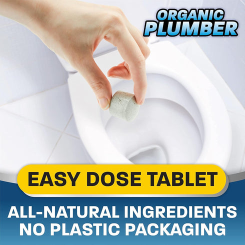 Septic Tank Cleaner Treatment, Bacteria x Natural Enzyme Flushable Bio Tabs, Rid Sewage Waste & Clean Field System, 1 Year of Tablets...