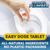 Septic Tank Cleaner Treatment, Bacteria x Natural Enzyme Flushable Bio Tabs, Rid Sewage Waste & Clean Field System, 1 Year of Tablets...