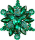 BriLove Women's Crystal Rhinestone Marquise Flower Brooch Pin for Party Prom...