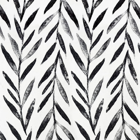 Wudnaye Black and White Peel and Stick Wallpaper Leaf Contact Paper 17.7 inch × 118.1 inch Black and White Contact Paper Peel and Stick Wallpaper ...