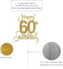60th Wedding Anniversary Cake Topper, Wedding Anniversary Party Decoration with Premium Gold Glitter...