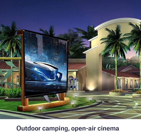 72 Inch Portable Foldable White Projector Curtain Projection Screen 4:3 Portable Movies Screen for Projector Home Theater Outdoor (72Inch)...