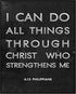 Posterizer 1 pcs-i can do all things through Christ-Bible verse-Religious Posters-Motivational & Inspirational Art-Gifts for Christians-Living Roo...