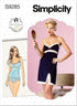 Simplicity Misses' Lace-Trimmed Camisole, Slip, and Underwear Packet, Code 9285 Sewing Pattern, Sizes 14-22, White...