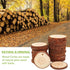 Natural Wood Slices TICIOSH Craft Unfinished Wood kit Predrilled with Hole Wooden Circles for DIY Crafts Wedding Decorations Christmas Ornaments A...