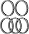 TISUR Titanium Key Rings, Side-Pushing Keyrings, Heavy Duty Split Ring,Large Key Chain Rings for Car Keys, Carabiner, Dog Tag...