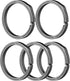 TISUR Titanium Key Rings, Side-Pushing Keyrings, Heavy Duty Split Ring,Large Key Chain Rings for Car Keys, Carabiner, Dog Tag...