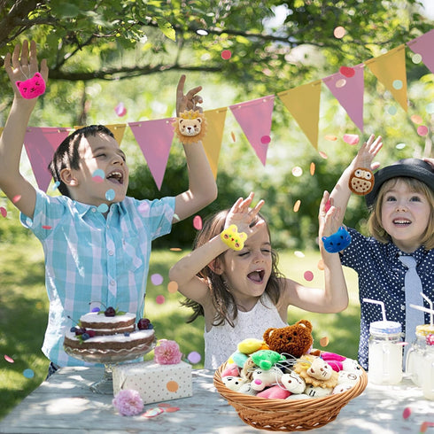 40 PCS Mini Animal Plush Toys Set Cute Small Animal Stuffed Toy Keychain for Party Favors Keychain Ornament for Goody Bag Easter Egg Stuffers Carn...