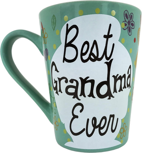 KINREX Best Grandma Ever Mug – Valentines Day Mothers Day Gifts Coffee Cup for Women, Mother, Grandmother, Parent, Gift for Christmas, Birthday, T...