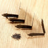 dophee 4Pcs Antique L Shaped Corner Guards, Embossing Decorative Edge Corner Bracket Protectors Cover with Mounting Screws for Chest Case Wooden B...