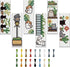 FREEBLOSS 6 Set Bookmark Cross Stitch Kits Stitch Bookmark Cross Stitch Kits with Instructions Cartoon Cat Pattern Punch Needle Kit for Beginners ...