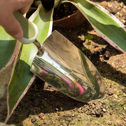 Worth Garden Stainless Steel Garden Planting Trowel Shovel - Combined PP/TPR Ergonomic Grip - Hand Shovel Tool for Gardening Weeding Transplanting...
