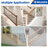 Muzata 10Pack Iron Baluster Shoes Slant Shoes with Screws for 1/2" Square Staircase Baluster Spindle Satin Black Baluster Shoes WT36...