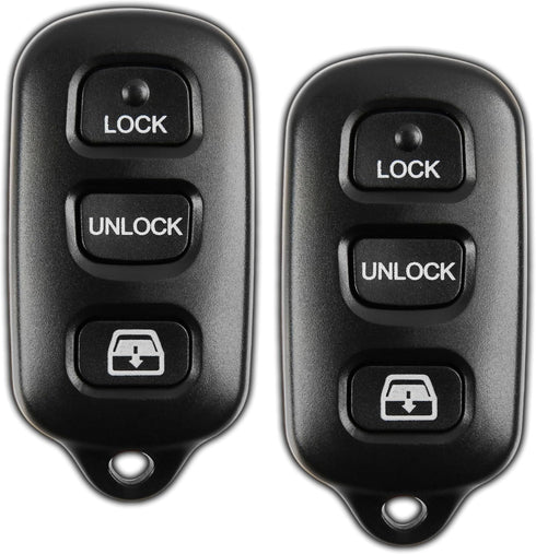 2X Key Fob Replacement for 1999 2000 2001 2002 2003 2004 2005 2006 2007 2008 2009 Toyota Sequoia 4Runner Keyless Entry Remote Remote Control, 3-Bu...