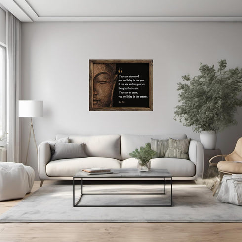 Posterizer 1 pcs-You Are Living in The Past-Lao Tzu-Spiritual-Quotes and Poems-Motivational & Inspirational Art-Decor for Home & Office- UNFRAMED ...