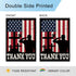Memorial Day Garden Flag 12×18 Inch Double Sided Vertical Burlap Thank You Military Soldiers Independence Day Veterans Day Garden Flag Farmhouse O...