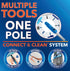 Unger Professional 18” Swivel Window & Glass Cleaning Squeegee with EZ Change - Cleaning Supplies, Squeegee for Window Cleaning, Streak Free Resul...