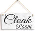 Meijiafei Cloak Room - Shabby Chic Gift Sign Plaque 10" x 5"...