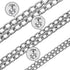 Dog Chain Collar Metal Martingale Collar No Pull Dog Slip Collar Anti Chew Training Collar Chrome Plated Double Link Dog Collar for Large Small Me...