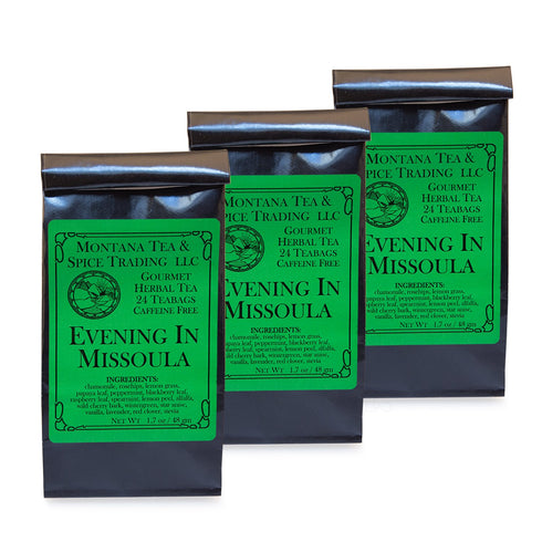 Accpo Montana Herbal Tea & Spice Combo Pack (Evening In Missoula) - 24 Count (Pack of 3) - Chamomile - Herbal Tea...