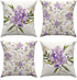 Spring Summer Pillow Covers 18x18 Inch Set of 4, Rhododendron Flower Plant Throw Pillows Case, Seasonal Floral Outdoor Decorative Square Linen Far...