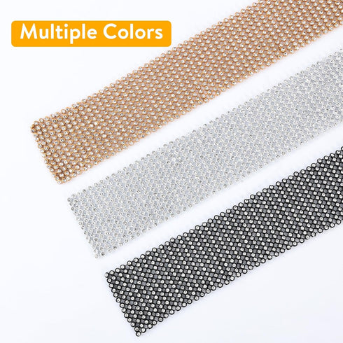 Surblue Women Sequins Neck Tie Scarf Sparkling Metallic Neckerchief for Evening Party Dresses Wedding Party...